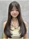 新潟/万代/髪質改善/レイヤー/顔まわり/小顔/ブラウンカラー