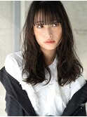 【emu井上】地毛風ダークアッシュでフェミニンモードゆるロング