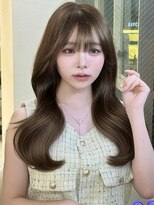 アイトーキョーエス 渋谷(AI TOKYO S)&nbsp;ブリーチなしダブルカラーオリーブベージュ透明感ミディアム前髪