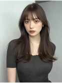 アッシュグレージュ 透明感カラー 髪質改善 顔周りカット 20代
