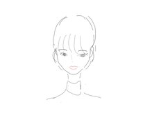 カット前にデッサンをしてイメージを共有しています。