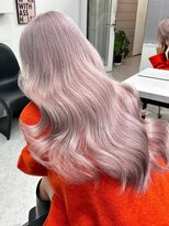 ネハス 名古屋栄店(nehus.)&nbsp;ホワイトピンク/ブリーチカラー/髪質改善/レイヤーカット