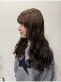 パーマ×オリーブブラウン