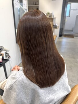 ラボヌールヘアーパルフェ 大宮西口店(La Bonheur hair parfait) モカブラウン/透明感カラー/ミディアム