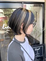リアン(lien) デザインカラー×ショートボブ