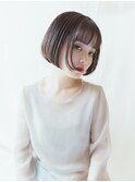 ミルクティーブロンド/ダークブルー/デジタルパーマ/沖縄/北中