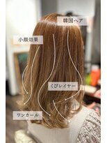 バディヘアーサロン(BUDDY HAIR SALON)&nbsp;大人可愛い艶カラーゆるふわミルクティーベージュ地毛ハイライト