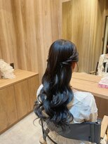 ソルビア ヘアセット(solvia)&nbsp;ねじりハーフツイン外巻き