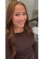 ヘアーサロン ラシア(hair salon Lasia)&nbsp;ミルクティーベージュ/外国人風ウェーブ/波巻きウェーブ/カール