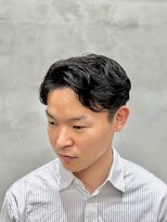 サームマン 人形町(SARM MAN)&nbsp;柔らかな毛流れで魅せる韓国風センターパートミディアム