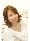 甘くてクールなミディアムボブ