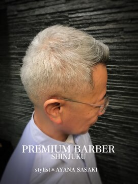 プレミアムバーバー 新宿店(PREMIUM BARBER produce by HIRO GINZA) 白髪×スキンフェード