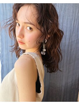 ラパンセヴェール(LA PENSEE VERT) 【LA PENSEE】オレンジブラウン×ナチュラルウェーブ