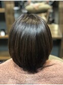 まとまらない髪をスッキリ!髪質改善TRでつるんとボブ
