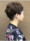 ブリティッシュショート/前髪パーマ/メンズライク