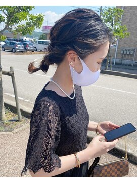 フィオーレ ヘアデザイン(FIORE hair design) 編みおろし　お呼ばれ　結婚式