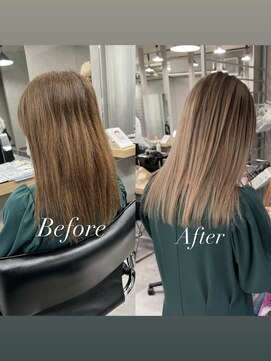 レディアル 大宮(REDEAL ope.) 【ハイライト】ベージュハイライトバレイヤージュ