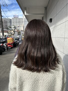 カミビト マヴィー(kamibito mavie) 20代30代40代大人可愛いイヤリングカラー立体感ロブヘアー