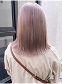 ミルクティーベージュダブルカラーケアブリーチハイライト