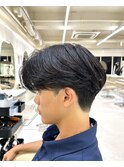 センターパート/ニュアンスパーマ