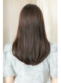 ■ダークグレージュシルキータイトストレート510★上尾20代30代