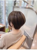 20代30代大人可愛い★小顔ボブ丸みショート