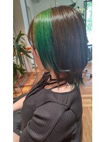 エルビアジェ(el viaje)&nbsp;ファイバープレックス◎グリーンフェイスフレーミングカラー