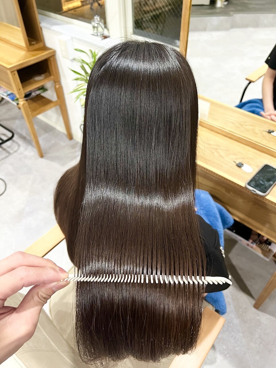 ❤① 新品未使用 人毛100% 艶髪 ストレート 医療向 40 ベージュ系茶 ❤ LUMIELINA】リュミエリーナ『ヘアビューロン 4D Plus ストレート