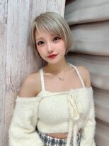 モナコ 広尾 恵比寿(monaco) 【monaco】30代丸顔さんに似合わせる、前髪なしくびれショート