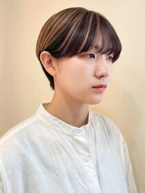 ザビー(THE B) 本八幡×マッシュショート×ハイライト×ケアブリーチ