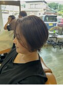 前髪なしで、エレガント！ハンサムショート