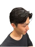 20代30代爽やかイケメン王道ツーブロックかき上げスタイル