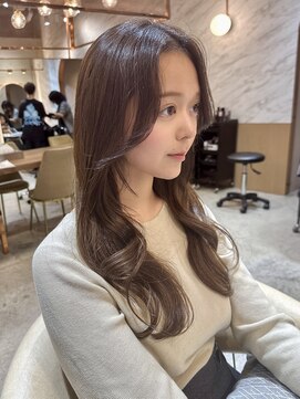 ロンド エスポワール 錦糸町(Lond espoir) ◯黒髪小顔ボブルフネビージュワンレンレイヤーカット韓国ヘア