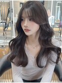 ボブルフネビージュ小顔顔周りカット黒髪韓国レイヤーカット博多