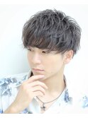 ダークアッシュ/韓国マッシュ/ニュアンスパーマ[池袋駅/men's]
