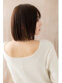 □オンブレ段カット切りっぱなし前下がりボブ316志木20代30代