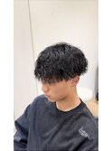 波巻きパーマ
