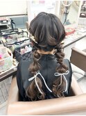 編み下ろしツイン