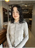 前髪なしパーマ_レイヤーパーマ_ミディアムパーマ