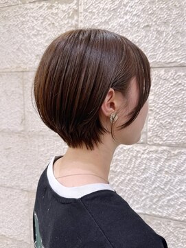 ハピネス 河原町店(Happiness) ハンサムショート　ブラウンカラー　京都美容室　進詩織