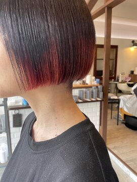 リム(RiM...) 刈り上げボブ×裾カラー
