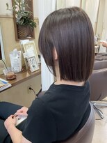コアフィールフィス(COIFFURE fils)&nbsp;【見附　今町】耳かけボブ　ナチュラルカラー　M3D