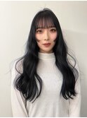 [天神今泉/黒髪カタログ/クラゲヘアー/オリーブグレー]