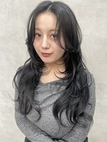 ルノン(LUNON)&nbsp;黒髪クラゲヘアーオリーブグレー小顔ココアベージュ
