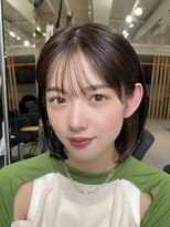 メゾンアクア 表参道(Maison ACQUA) 切りっぱなしボブナチュラルボブミディアム前髪縮毛矯正表参道