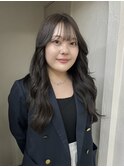 20代30代暗髪艶カラーブリーチなしカラーグレージュ