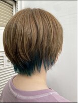 リジョイスヘア(REJOICE hair)&nbsp;【REJOICE hair】グリーンインナーカラー☆GAMO