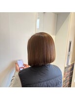 ネオリーブシェリエ 浅草店(Neolive cherie)&nbsp;明るめブラウン前下がりボブ