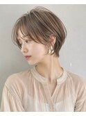 似合わせショートボブ白髪ぼかし脱白髪染め30代40代50代60代♪
