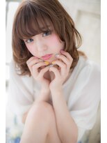 美容室 ファクト(fact)&nbsp;くびれカールで♪妹系☆甘え顔ミディb